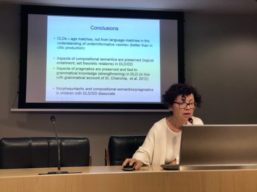 Curs: Advanced Issues in Cognitive Science and Linguistics – Maria Teresa Guasti