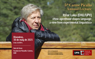 5th Carme Picallo Annual Lecture